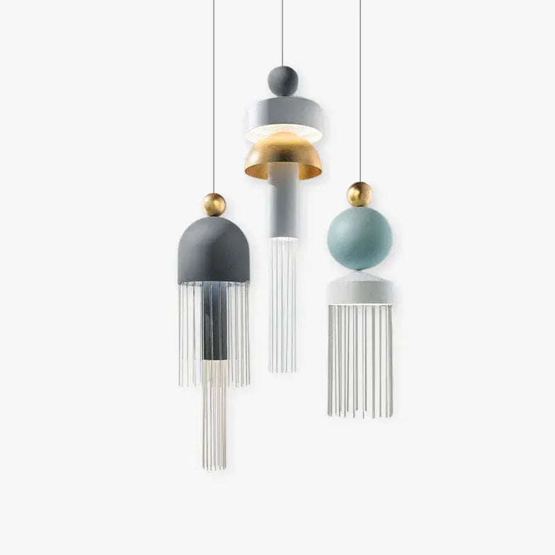 Tassel-shaped Metal Modern Dining Pendant Light