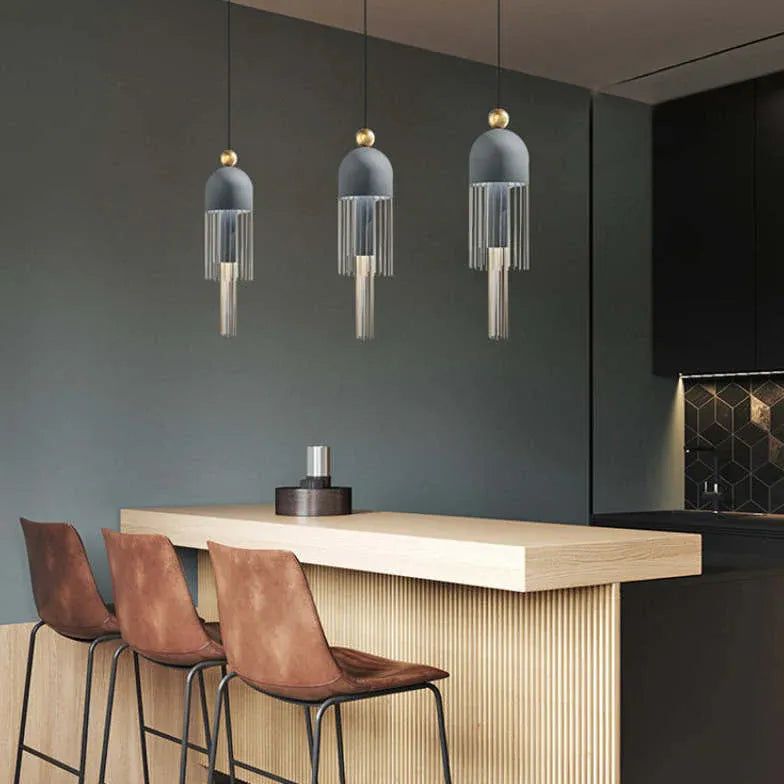 Tassel-shaped Metal Modern Dining Pendant Light