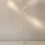 Multi-Head Black Slim Floor Lamp