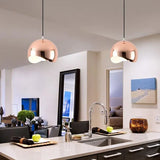 Hemispherical Streamlined Metal Kitchen Pendant Light