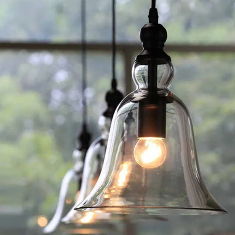 Transparent Glass Vintage Pendant Light