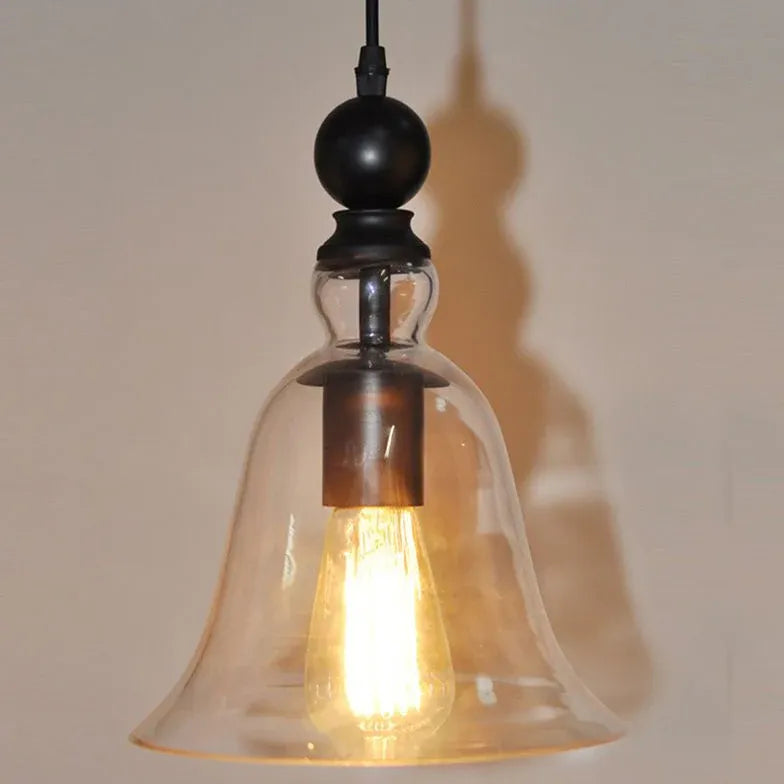 Transparent Glass Vintage Pendant Light