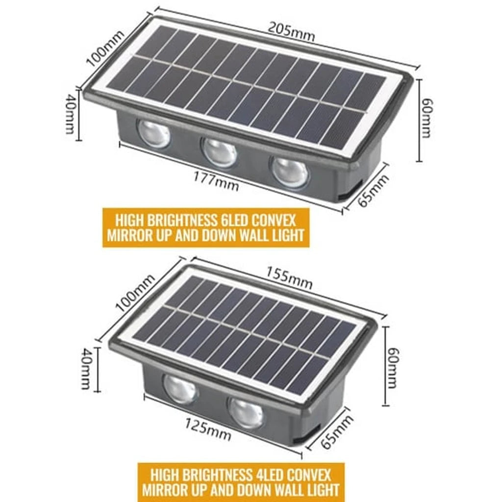 Waterproof Solar Powered Outdoor Wall Decor Light