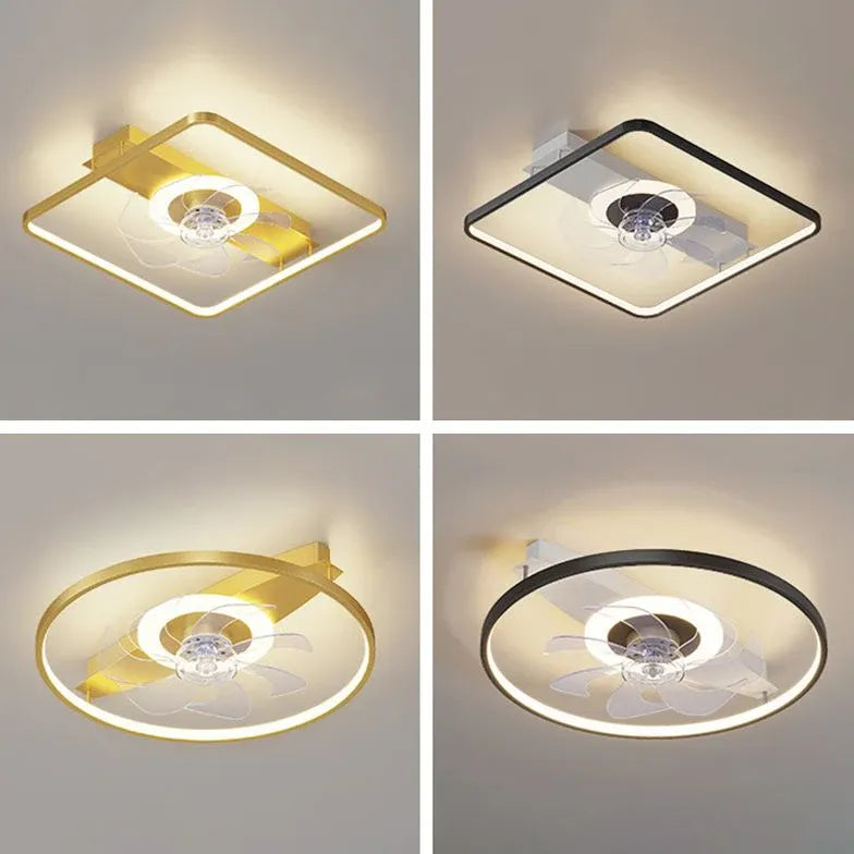 LED Outer Ring Modern Fan Light