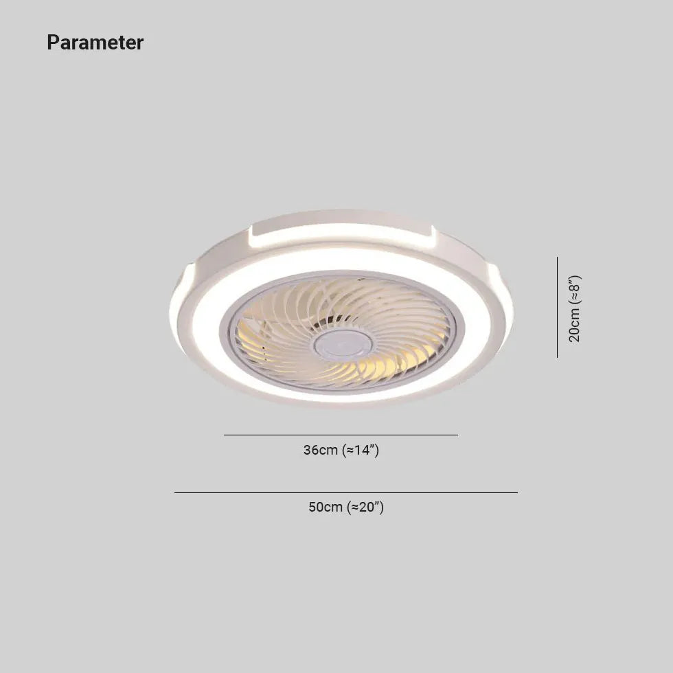 Ring-shaped LED White Kitchen Fan Light