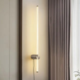 Linear Metal Plug in Wall Lights