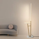 Slim Body  with Small Table Floor Lamp