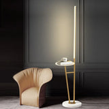 Slim Body  with Small Table Floor Lamp