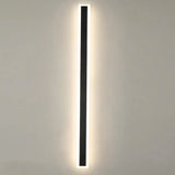 Black Linear LED Outdoor Wall Light