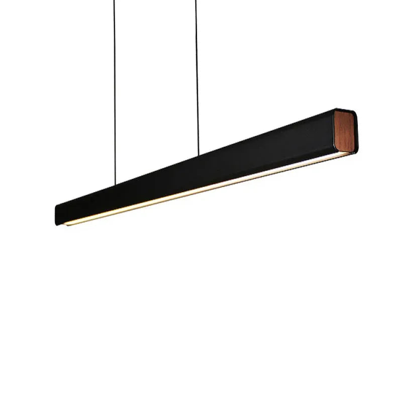 Linear Metal White LED Kitchen Pendant Light