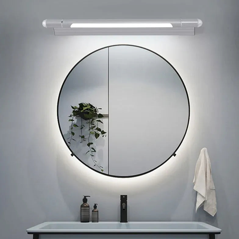 Silver Tube Led Bathroom Mirror Lights