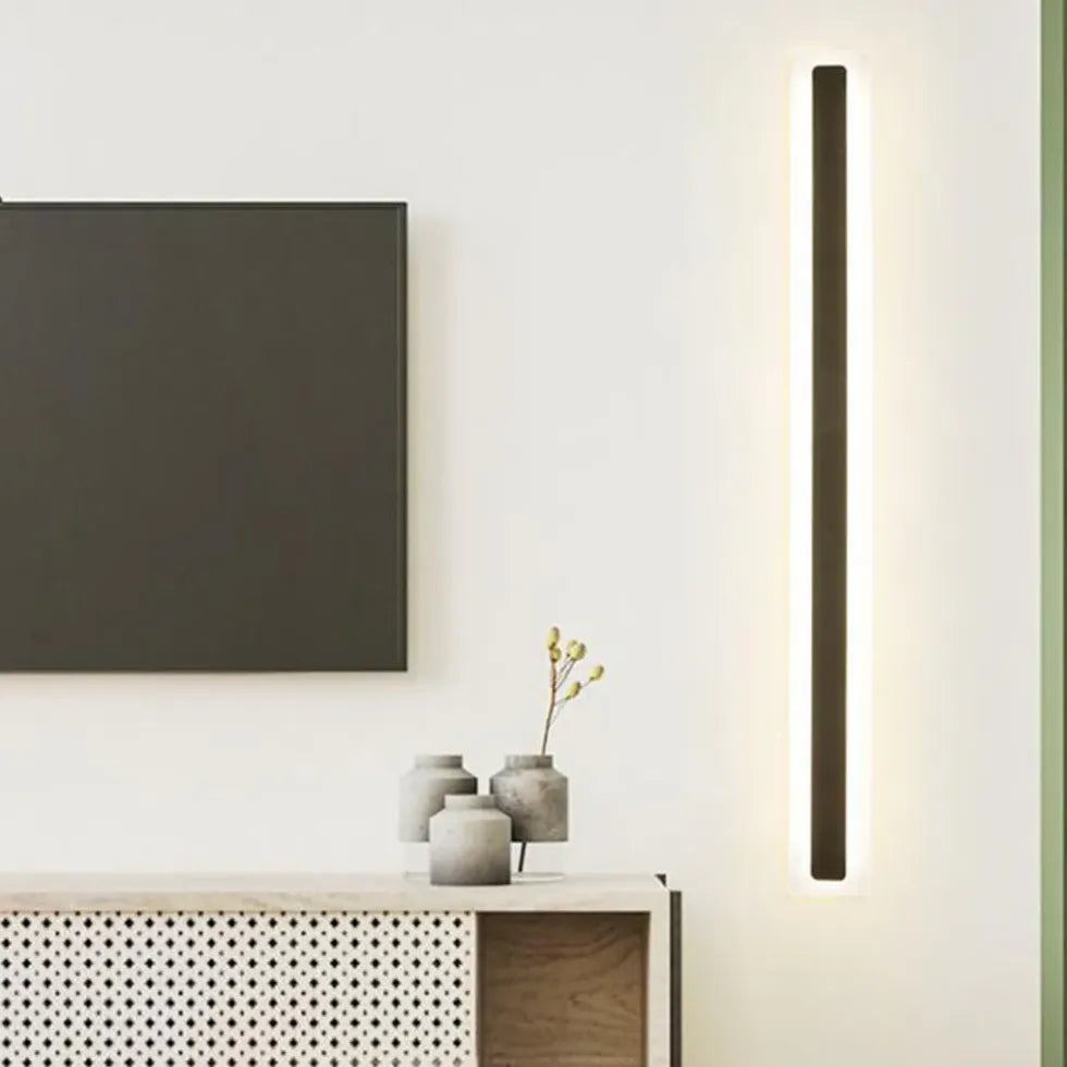 Black Modern Long LED Wall Lights