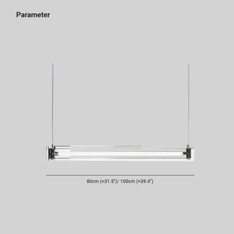 Clear Frame Minimalist White Pendant Light