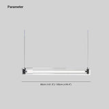 Clear Frame Minimalist White Pendant Light