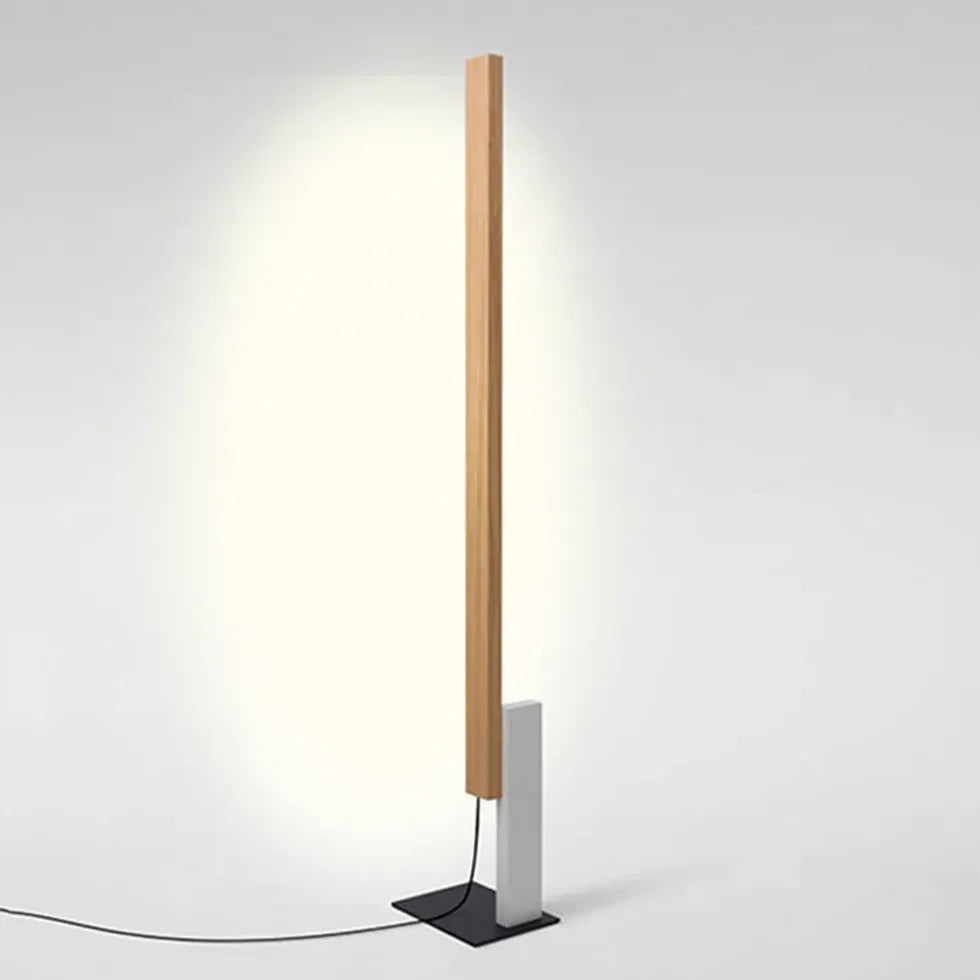 Dual-Color Straight Rod Minimalist Floor Lamp