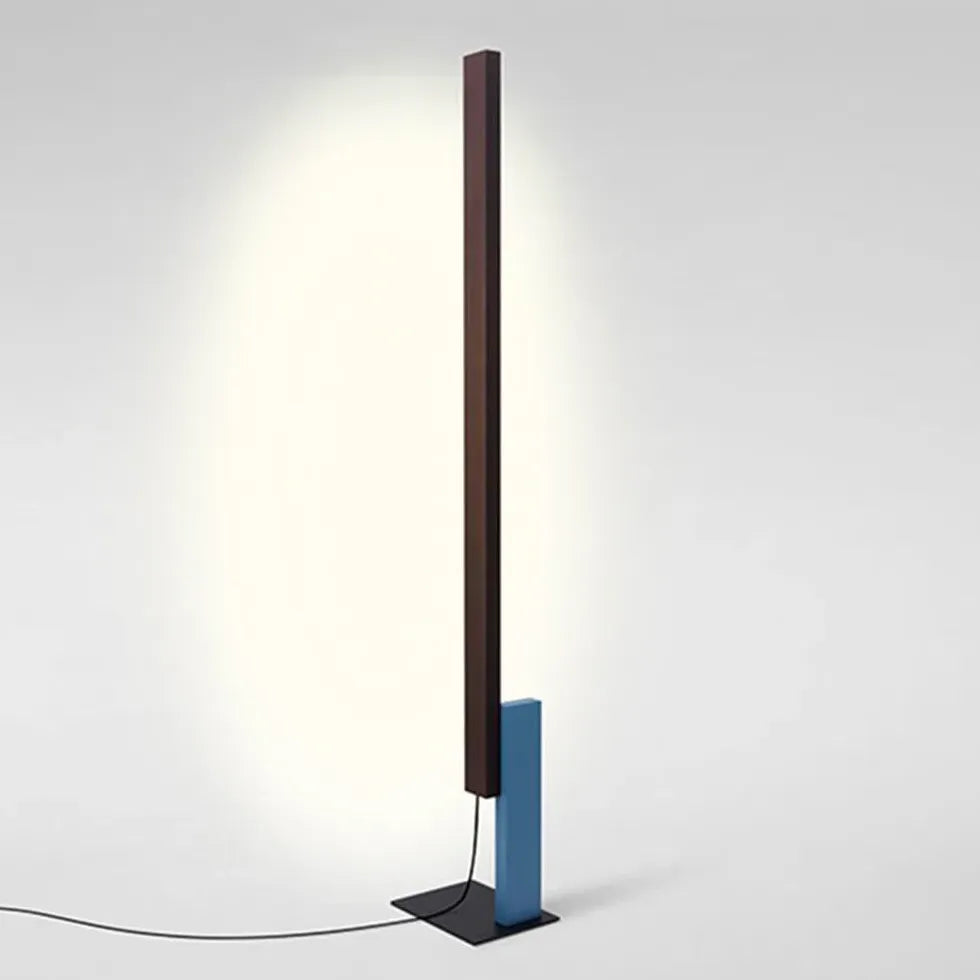 Dual-Color Straight Rod Minimalist Floor Lamp