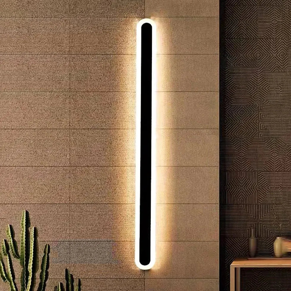 long rectangular Led Black Wall Lamps