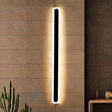 long rectangular Led Black Wall Lamps