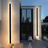 long rectangular Led Black Wall Lamps