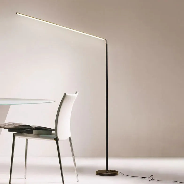 Linear Minimalist Modern Plug-In Floor Lamp