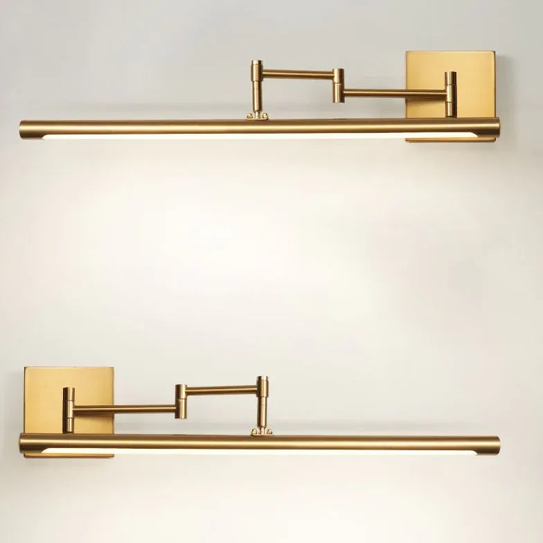 Extendable Gold Led Bathroom Mirror Lights