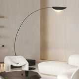 Black LED Curved Arc Floor Lamp