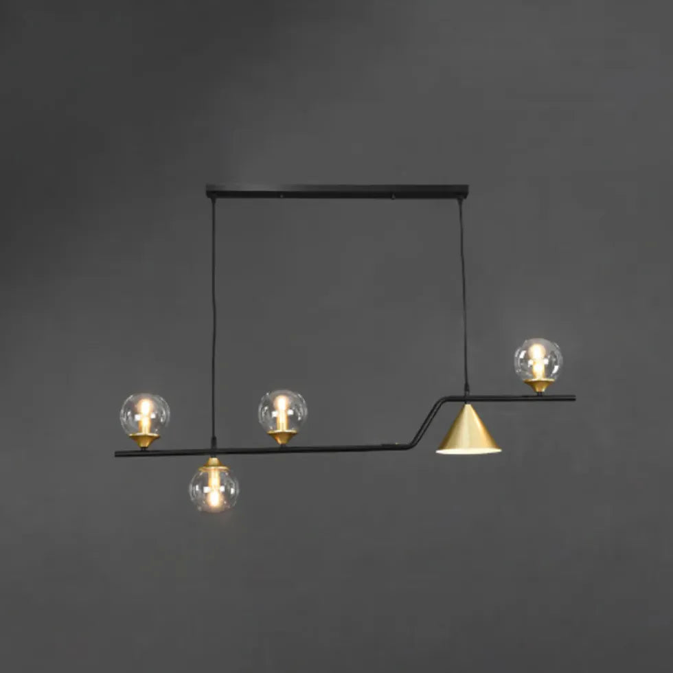 Multi-head Modern Dining Room Glass Pendant Light