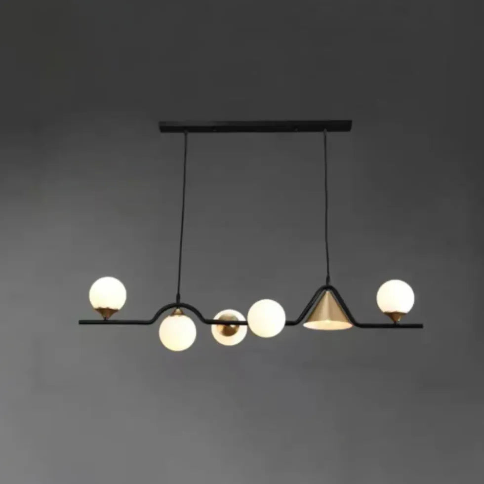 Multi-head Modern Dining Room Glass Pendant Light