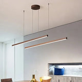 Bilinear Brown LED Dining Room Pendant Light