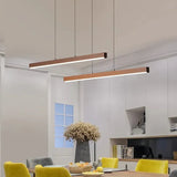 Bilinear Brown LED Dining Room Pendant Light