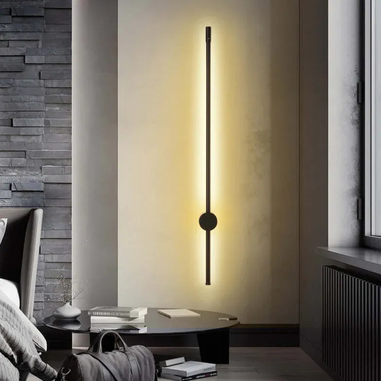 Black Linear Modern Wall Light