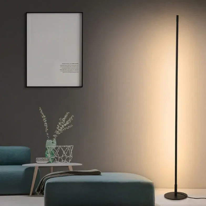 Slim Cylindrical Minimalist Floor Lamp