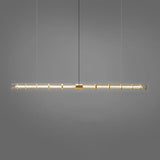 Tubular Gold Industrial LED Pendant Light