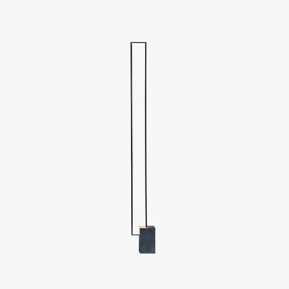 Rectangular Black LED Bedroom Floor Lamp