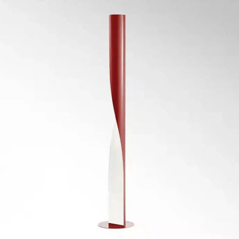 Two-Tone Streamlined Cylindrical Floor Lamp