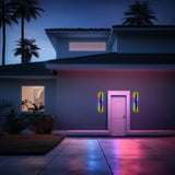 coloured wall lights LED outdoor