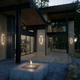 Rectangular LED Outdoor Black Wall Lamps