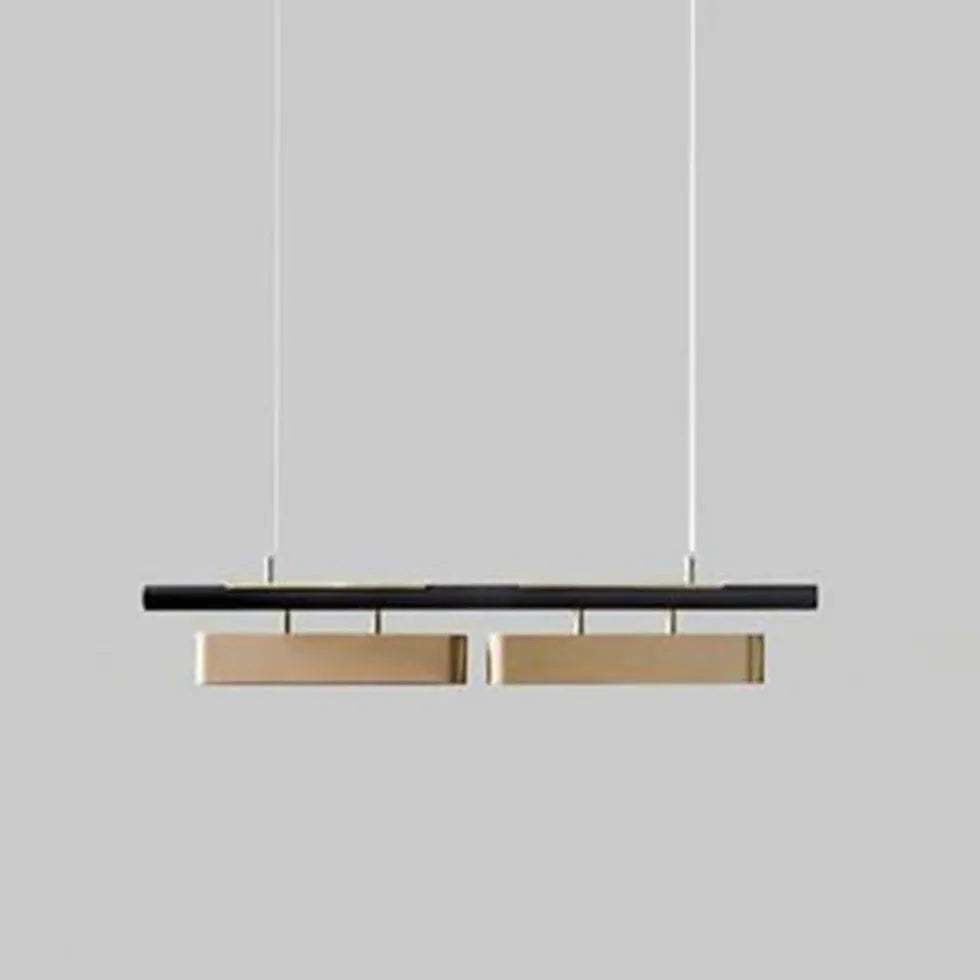 Linear Metal Dining Room LED Pendant Light