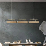 Linear Metal Dining Room LED Pendant Light