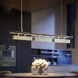 Linear Metal Dining Room LED Pendant Light