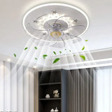 Minimalist White Ring Ceiling Fan with Light