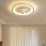 LED Ring Ceiling Fan with Light