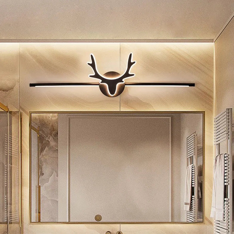 Deer Antler Flush Led Bathroom Mirror Lights