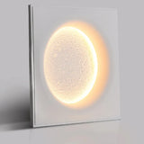 White Moon Gypsum Flush Modern Wall Lights