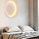 White Moon Gypsum Flush Modern Wall Lights