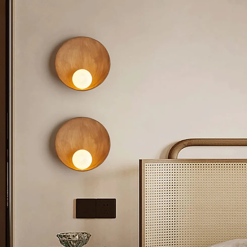 Resin Round Modern Wall Lights