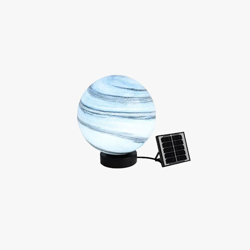 Planet Shaped Solar Fence Pillar Lights