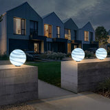 Planet Shaped Solar Fence Pillar Lights