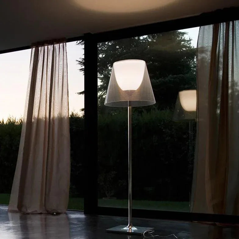 Cone Aluminum Semi-Transparent Modern Floor Lamp