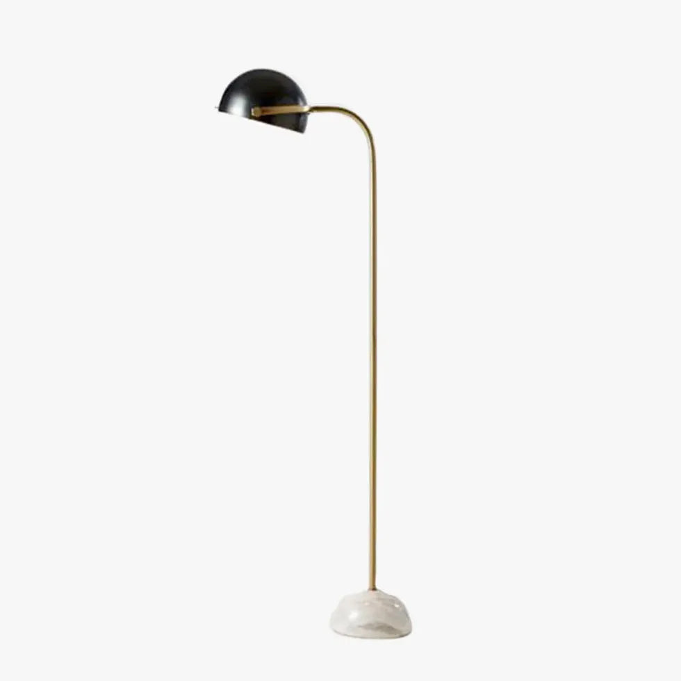 Semi-Spherical Curved Arm Minimalist Floor Lamp